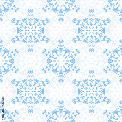 Seamless pattern with snowflakes