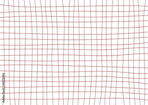 Red Burgandy Grid White Bac...