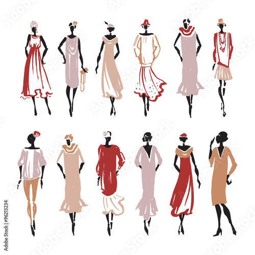 Beautiful Woman silhouette.