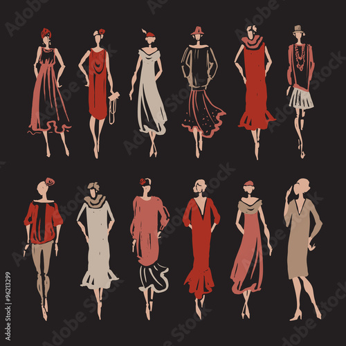 Beautiful Woman silhouette.