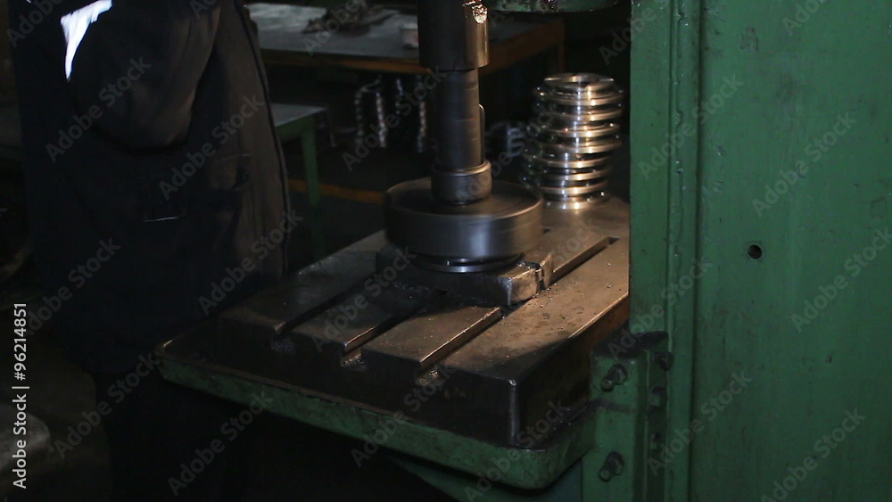 Processing metal blank machined with rotation Processing metal blank machined with rotation