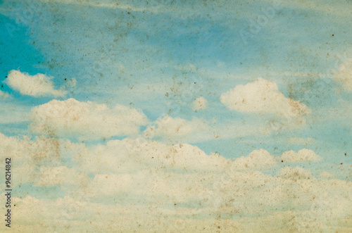 blue sky with cloud closeup © ZaZa studio