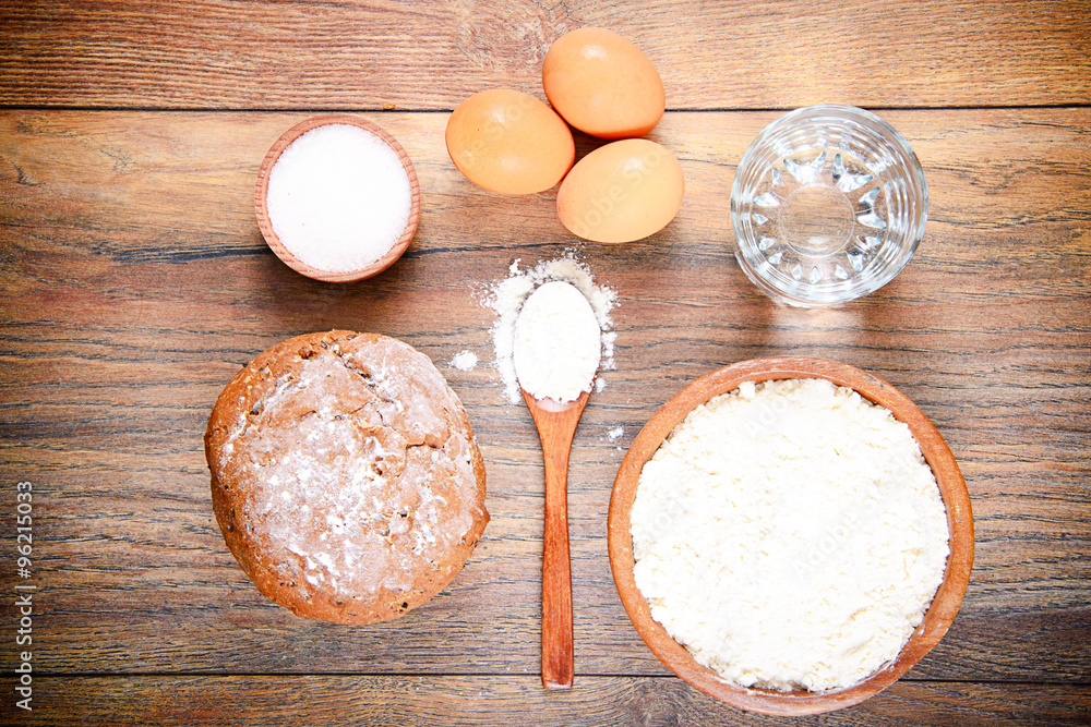 Bread, Flour, Egg, Water. Baking Bread, Flour, Egg, Water. Baking