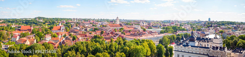 Panorama of Vilnius in the summer, Lithuania