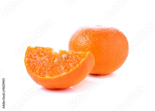 Orange fruit isolated on white background