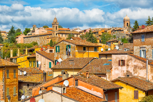 Beautiful view of the ancient city of Perugia. Umbria, Italy