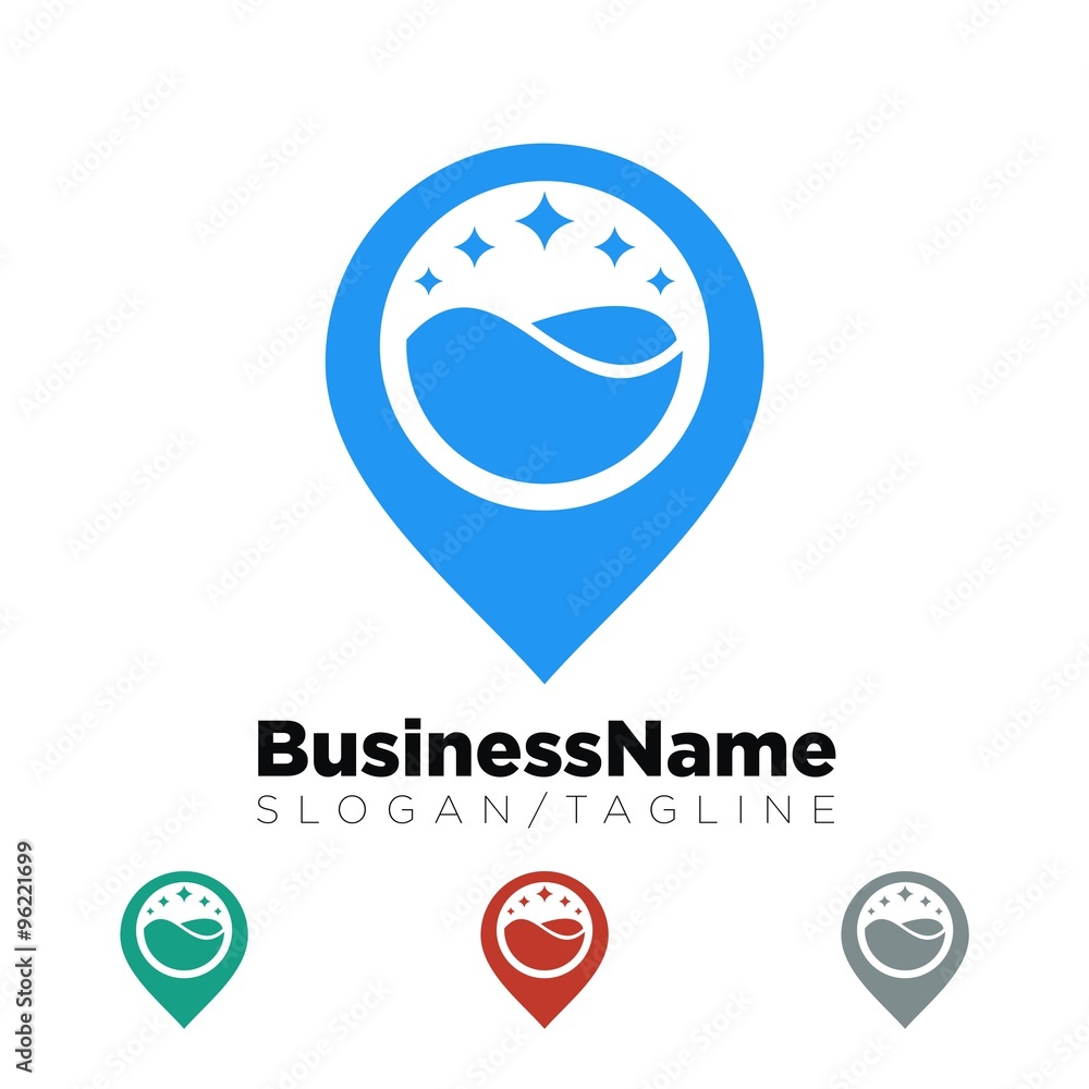 laundry laundromat vector logo icon laundry laundromat vector logo icon