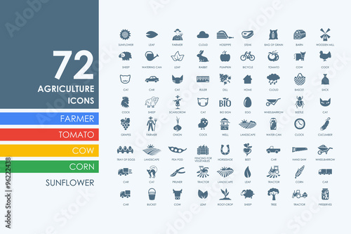 Set of agriculture icons