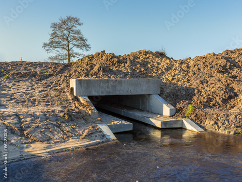 Naklejka Eco Friendly Culvert under construction