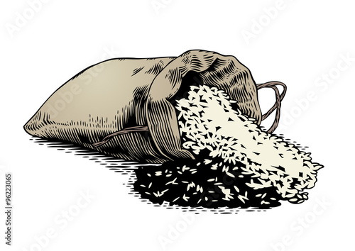 Rice in the sack