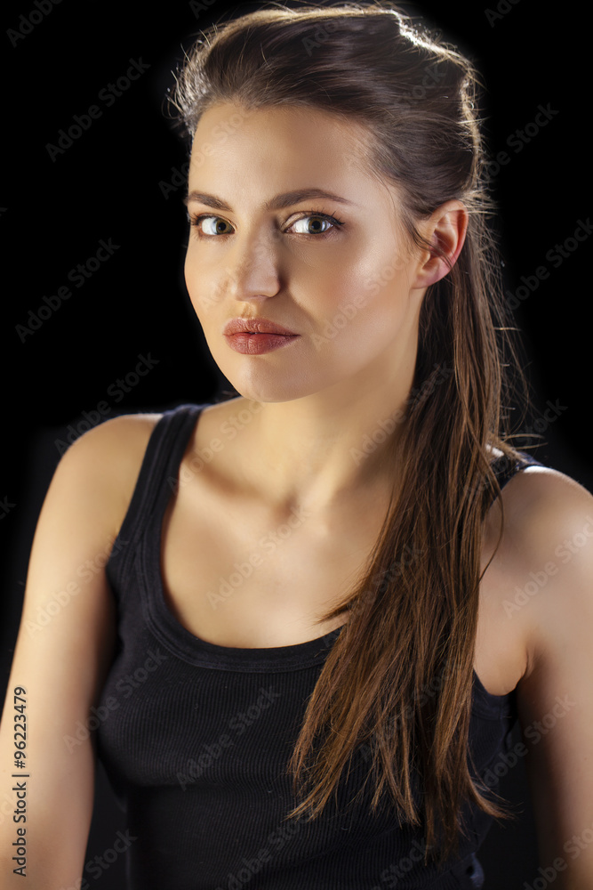 Beauty portrait of young attractive woman Beauty portrait of young attractive woman