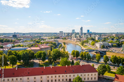 View to modern part of Vilnius, Lithuania