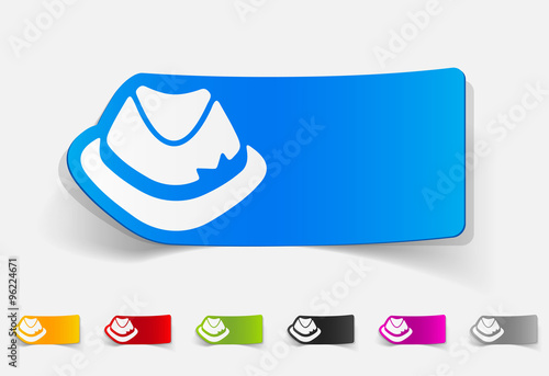 realistic design element. hat
