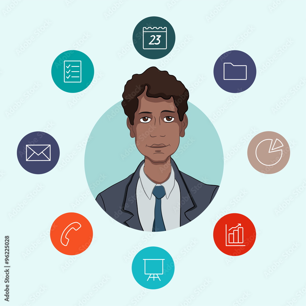 Favorite tools for working managers and business analysts. Infographic about office work - cloud computing and sharing documents Favorite tools for working managers and business analysts. Infographic about office work - cloud computing and sharing documents