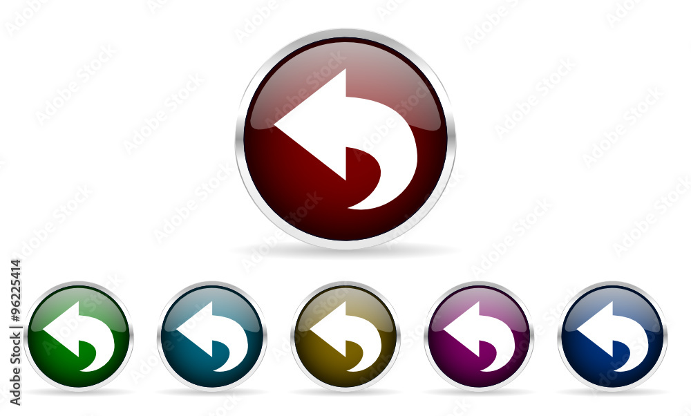 arrow vector glossy web icon set arrow vector glossy web icon set