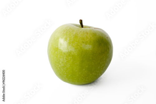 green apple isolated on white