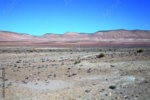 valley hill   in    dry mountain ground isolated