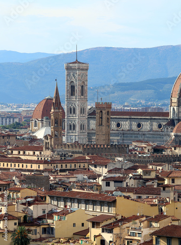 FLORENCE in Italy with and the bell tower of GIOTTO