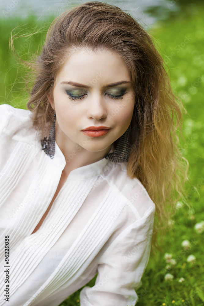 Young beautiful blonde woman Young beautiful blonde woman