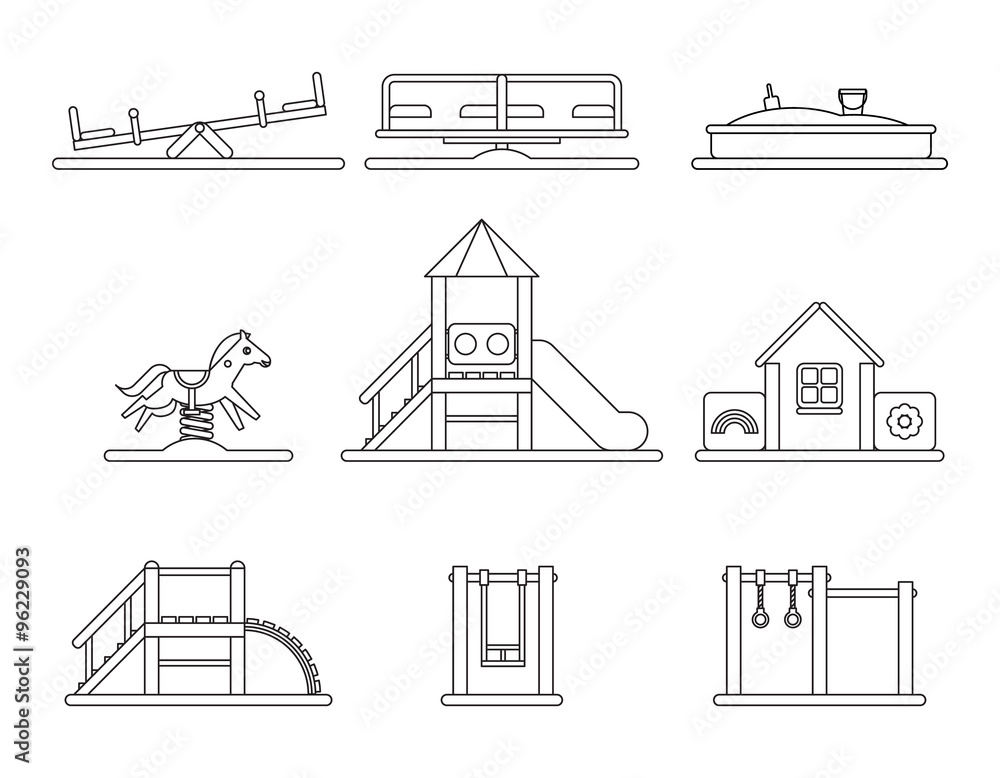 Fototapeta premium Kids play equipment