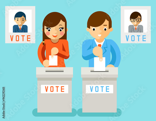 People vote for candidates of different parties