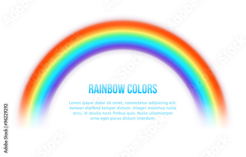 Vector rainbow on white background