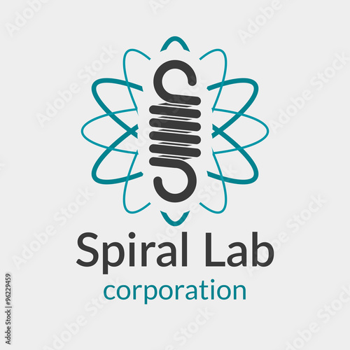 Spiral spring vector logo