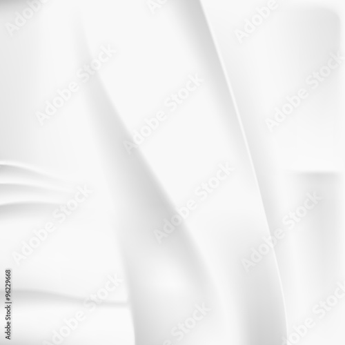 Creased white cloth material vector template