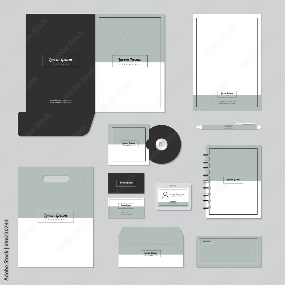 Stationary template design. Corporate identity business set. Stationary template design. Corporate identity business set.