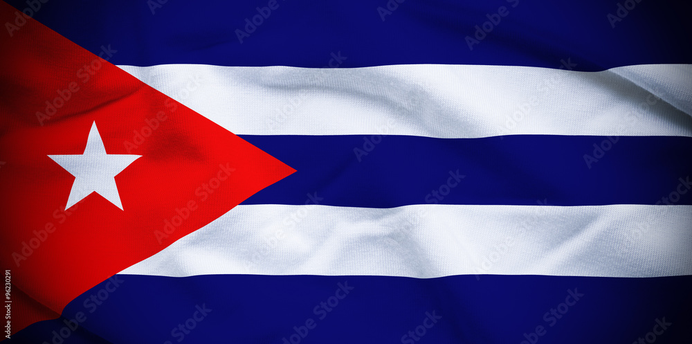 Naklejka premium Cuba Flag