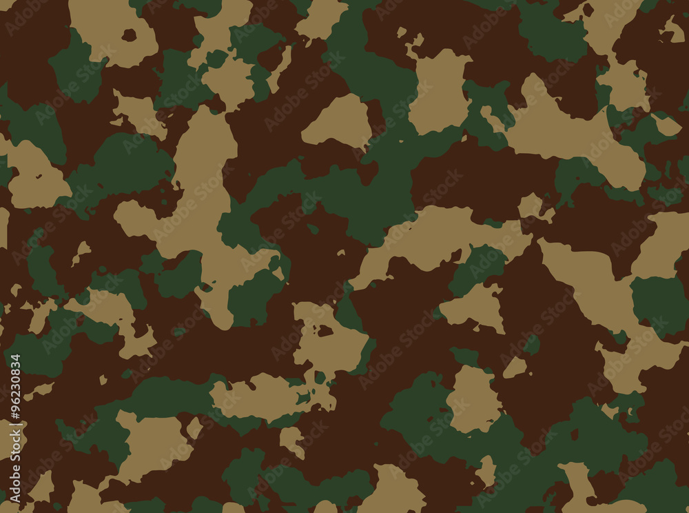 Seamless woodland camo pattern vector. Seamless woodland camo pattern vector.