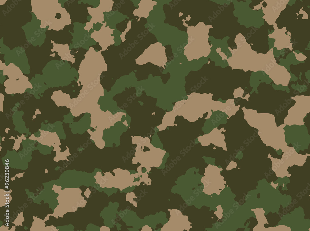 Fototapeta premium Seamless woodland camo pattern vector.