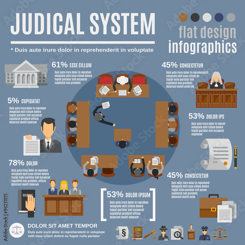Law Infographics Set