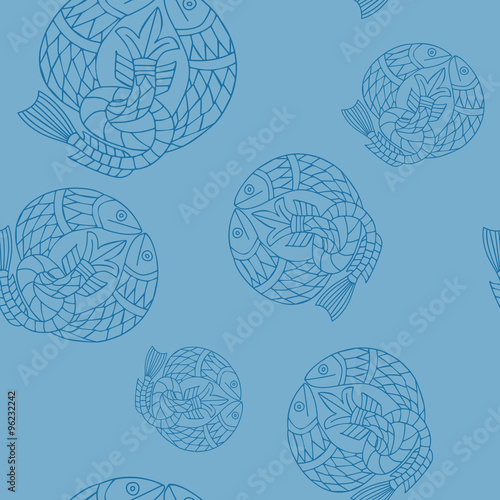 Seamless background with Celtic art and ethnic ornaments for your design
