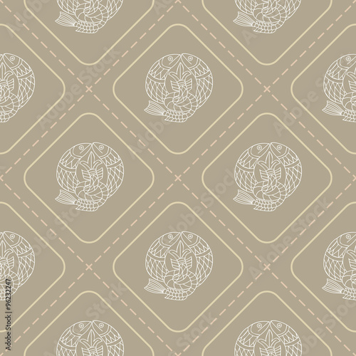 Seamless background with Celtic art and ethnic ornaments for your design
