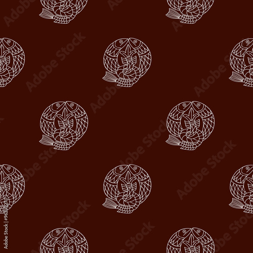 Seamless background with Celtic art and ethnic ornaments for your design