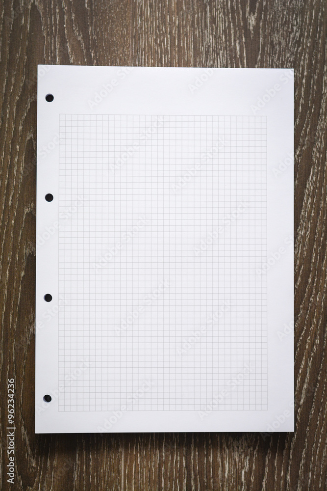 Empty math book background on dark wooden floor Empty math book background on dark wooden floor