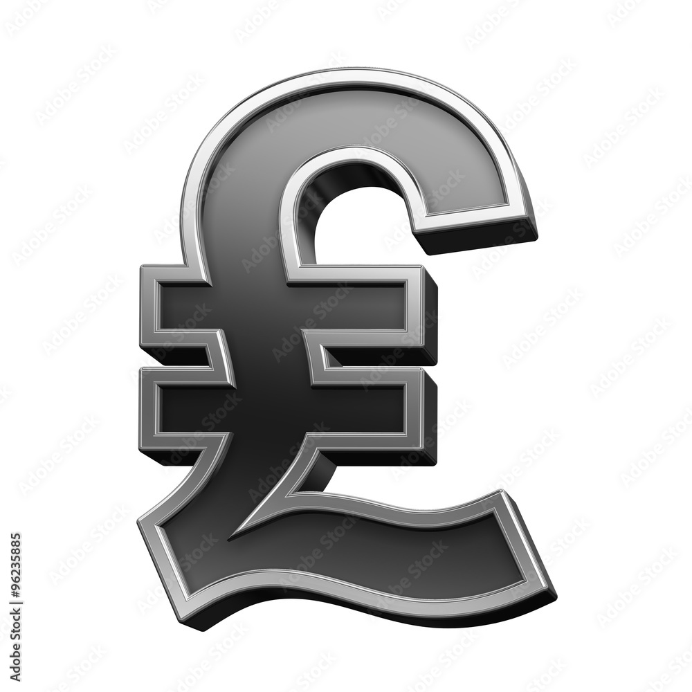 Pound sign from black with silver shiny frame alphabet set, isolated on white. Computer generated 3D photo rendering. Pound sign from black with silver shiny frame alphabet set, isolated on white. Computer generated 3D photo rendering.
