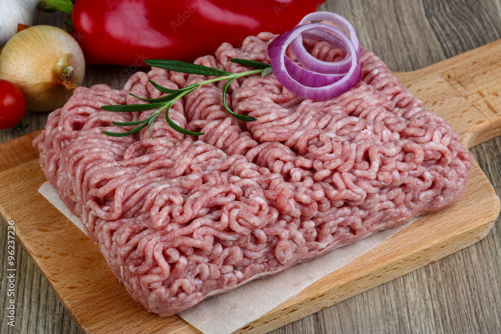 Raw minced pork meat Raw minced pork meat