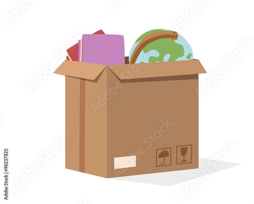Move service box full vector illustration