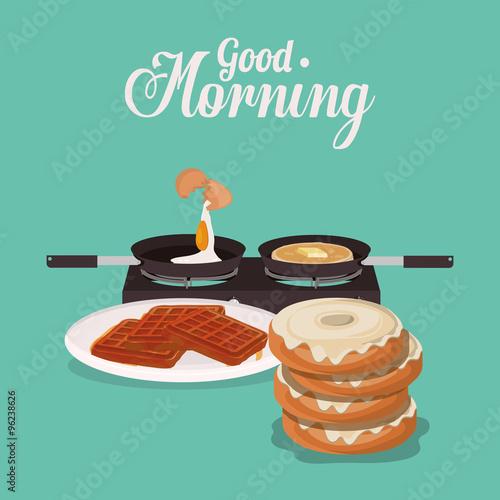 good morning breakfast design 