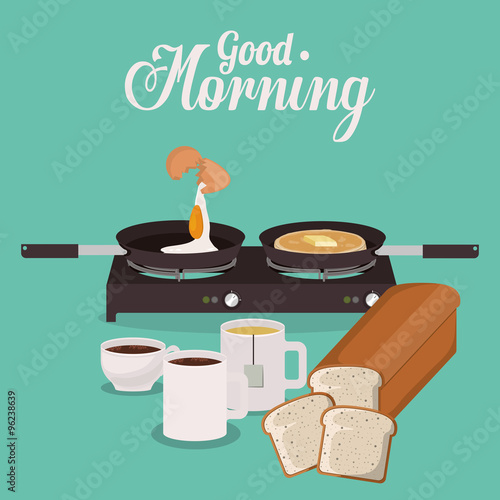 good morning breakfast design 