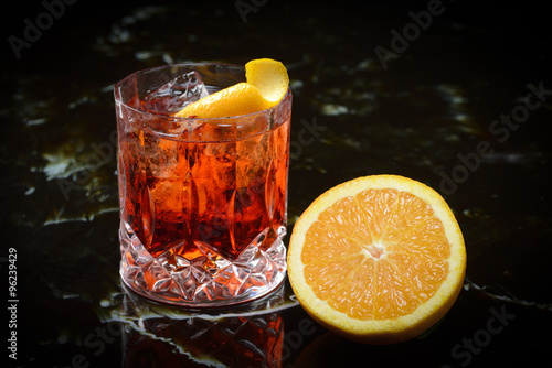 negroni on the rocks