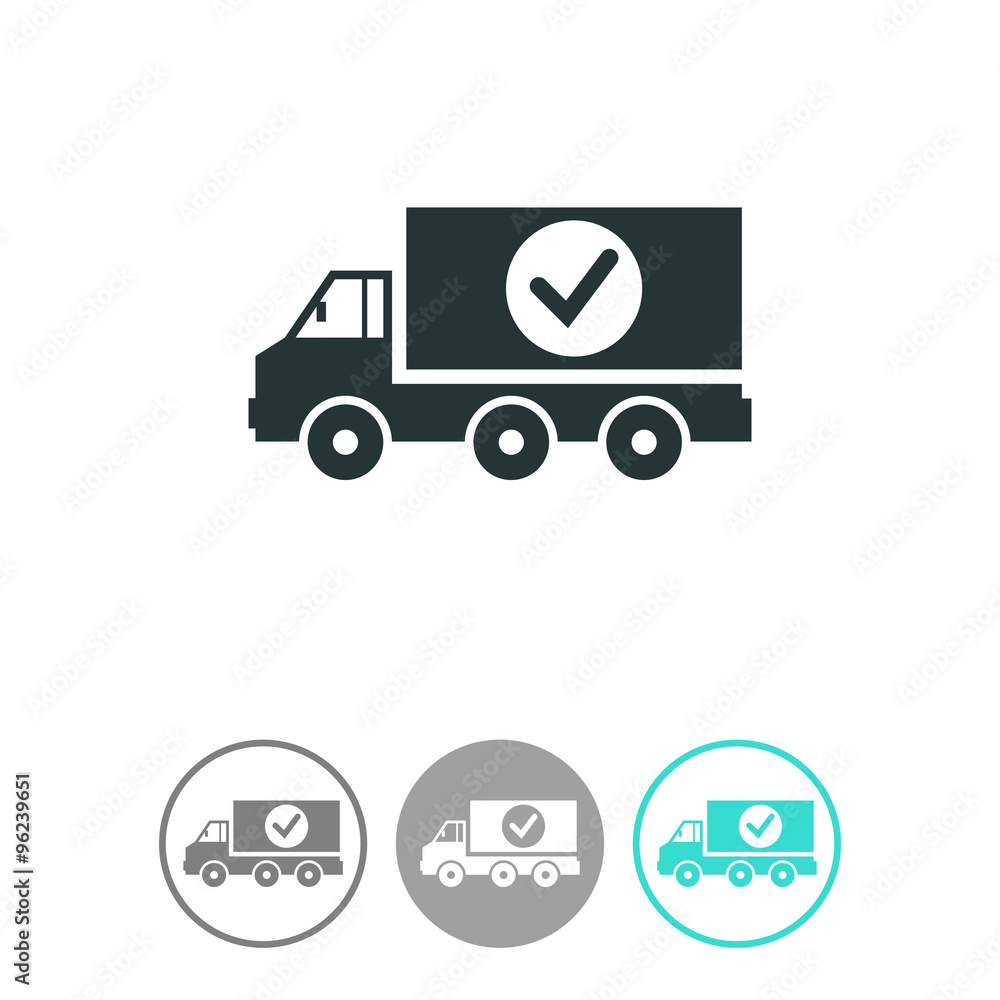 Truck vector icon. Truck vector icon.