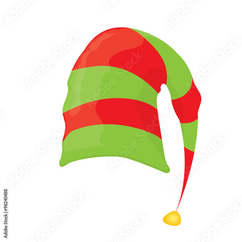 christmas elf hat. vector illustration