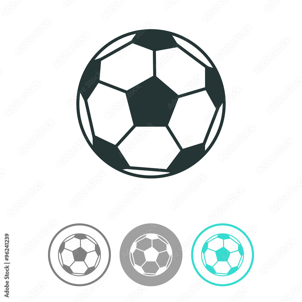 Football ball vector icon. Soccer ball symbol. Football ball vector icon. Soccer ball symbol.