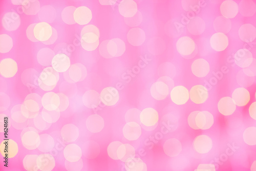 pink blurred background with bokeh lights