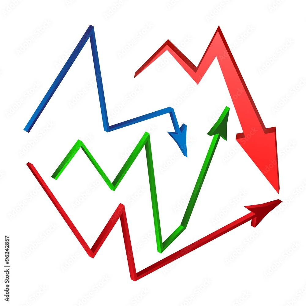 increase, decrease Arrow symbol set, icon business concept. Vector illustration isolated on white background. increase, decrease Arrow symbol set, icon business concept. Vector illustration isolated on white background.