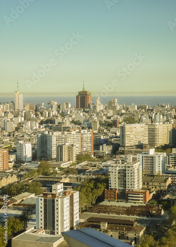 Aerial View of the capital city of Uruguay
