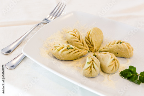 traditional italian pasta from Sardinia region